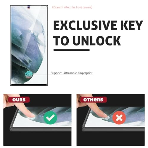 Image of Premium Acrylic Screen Protector /Guard Compatible for Samsung Galaxy S22 Ultra 5G / S23 Ultra 5G (Transparent) with Soft Flexible Clear Membrane, Pack of 1