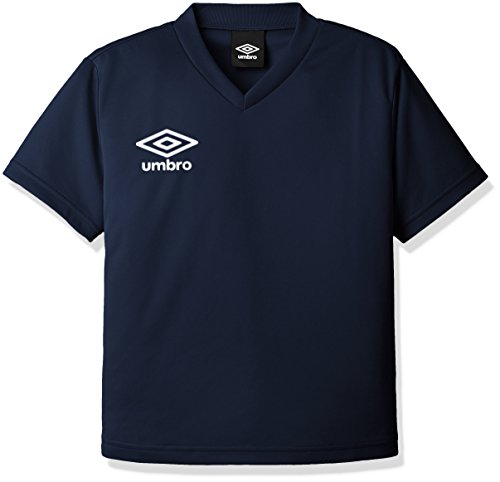 [アンブロ] Tシャツ サッカー フットサル ワンポイント 半袖 吸汗速乾 ストレッチメンズ ジュニア キッズ 練習 部活 NVY 120