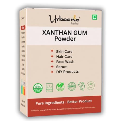 Xanthan Gum Powder - 100 Grams For Soap Making, Shampoo, Cosmetics, Moisturizer, Lotion Making, Domestic Use & DIY Personal Care For Face, Hair, Skin & Body (Pack of 1)