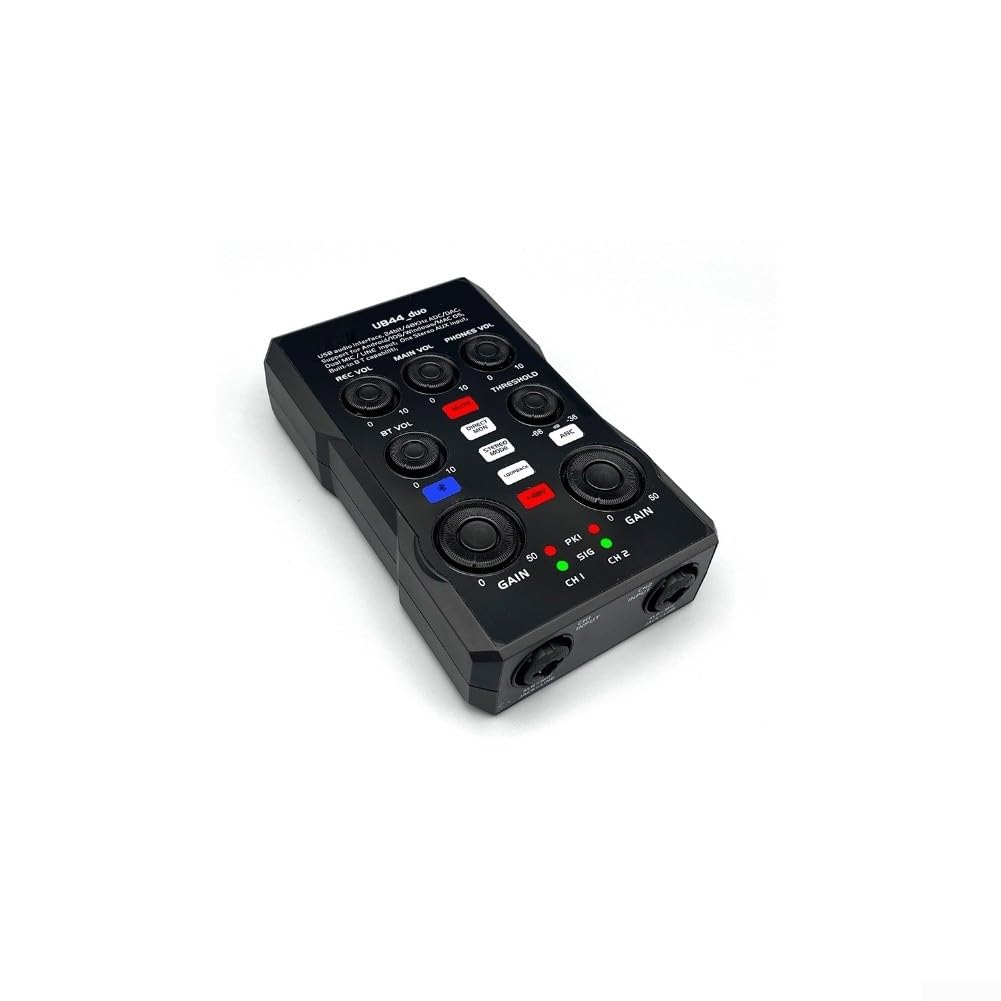 Scheda audio esterna per trasmissioni in diretta e per cantare con dimensioni compatte, layout intuitivo e ampia compatibilità per computer e uso mobile