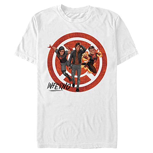T-shirt Marvel en coton à manches courtes pour homme motif Classic Inferno