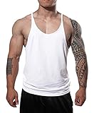 Manstore Men's Gym Stringer Tank Top Bodybuilding Athletic Workout Muscle Fitness Vest