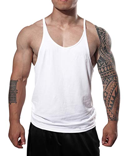 Manstore Men's Gym Stringer Tank Top Bodybuilding Athletic Workout Muscle Fitness Vest