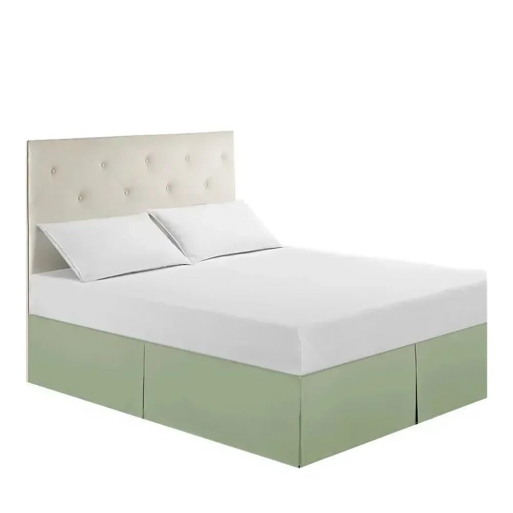 Mantovana giroletto per letto matrimoniale spazzolato, di alta qualità, 35,6 cm, queen size, per casa e hotel (grigio chiaro, F (137 x 190 cm)