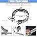 GAOLAOSY 2PCS 2.5 Inch V Band Clamp, 304 Stainless Steel Exhaust V Band Bolt Clamp, Universal Exchange Exhaust Accessories for Most Cars (2.5 Inch)