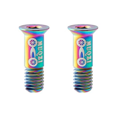 Moutain Bike Guide Wheel Fixing Screw 2/4Pcs Bicycles Rear Derailleur Screws M5x16mm Ultralight Titanium Alloy Rear Derailleur Pulley Bolts for MTB Road Folding Bike (2PCS Colorful) Cover