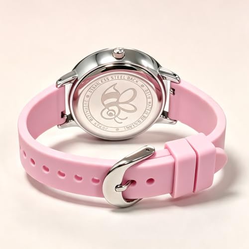 Image of Bisley Children Watch Cute Unicorn Dial Silicone Strap Watch | Arabic Numerals Easy to Read Analog Wrist Watch