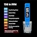 VIVOSUN TDS Tester 3-in-1 TDS EC & Temperature Meter Ultrahigh Accuracy Digital Water Quality TDS Tester (Blue)