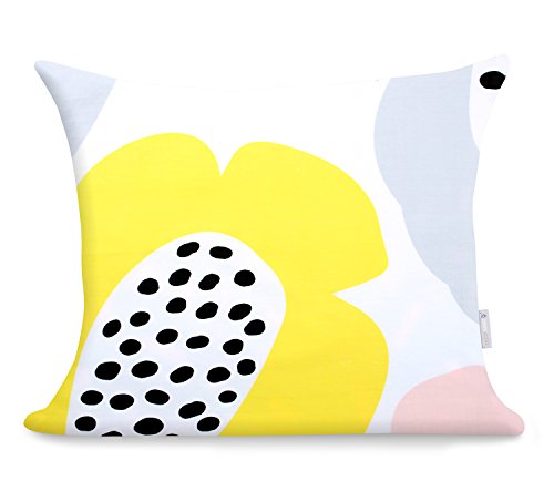 2 Fundas De Almohada 50x60 cm Modern algodón satén Mako satén Ducato Collection Papavero Blanco