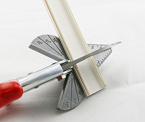 Miniatura 7 de Tubo de enlace troncal de PVC Multi ángulo Junta de inglete Cizalla Trim Cutter Herramientas de mano 45-90Degree TT45-120