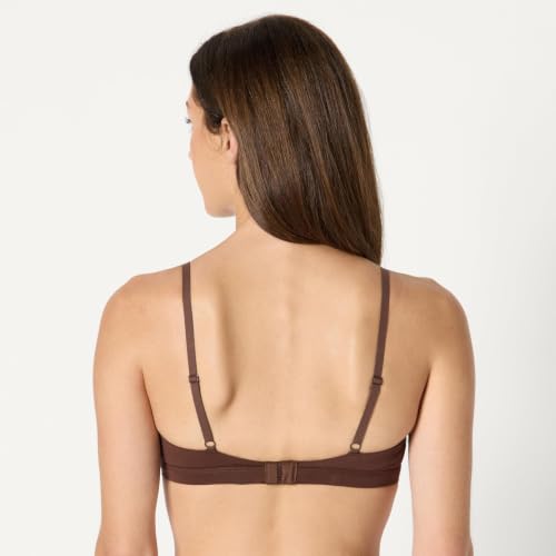 Image of Amazon Essentials Women's Cotton Jersey Scoop Bralette, Pack of 2