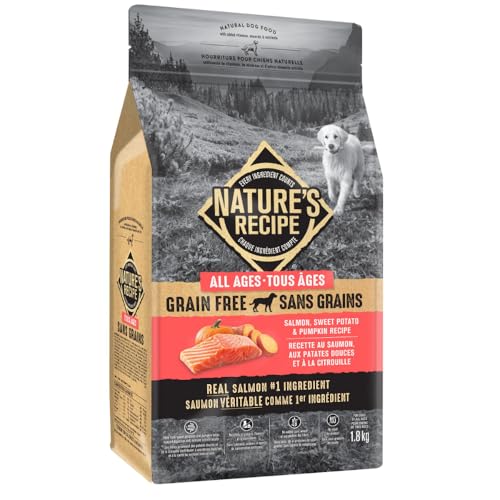 Nature's Recipe Grain Free Natural Dog Food Salmon, Sweet Potato & Pumpkin Recipe 5.4 kg (Pack of 1) - Image 4