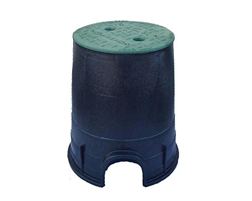 HidroRain ARQ-VBB Arqueta Robusta Circular Pequeña, 2 litros, Negro