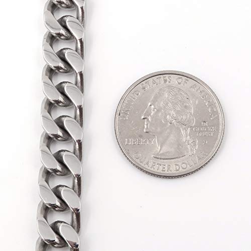 Pulsera de acero inoxidable estilo cubana para hombre miniatura 3