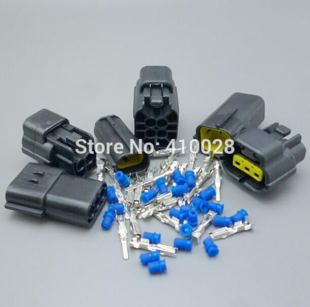 15sets =5sets 2/3/4 Pin Way Waterproof Wire Waterproof Connector Plug Car Auto Sealed Electrical Set Car Truck Connectors - Cables, Adapters & Sockets -