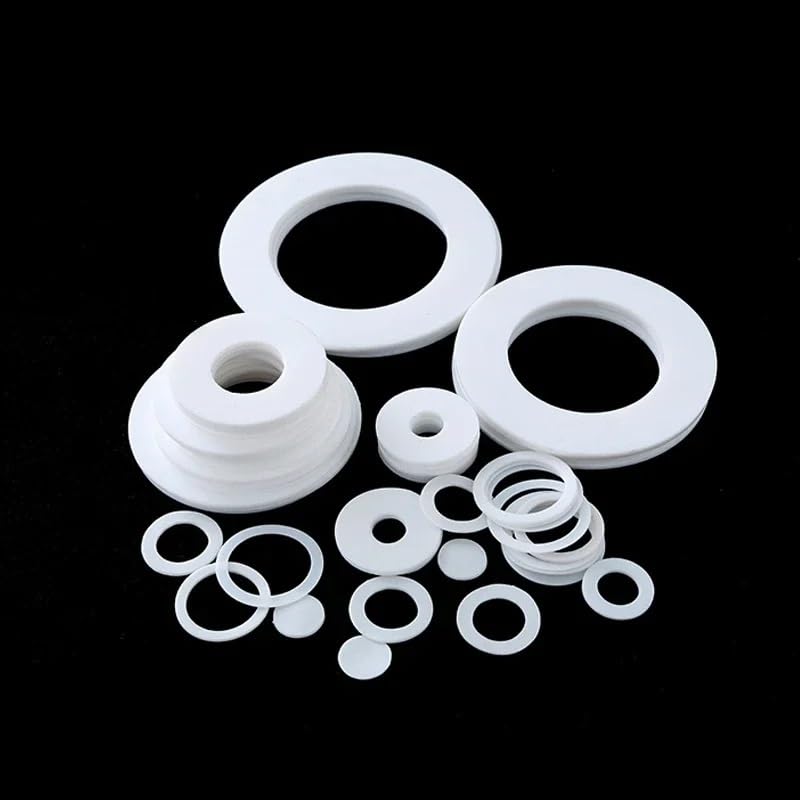 arandela de PTFE, Arandelas planas de PTFE 1,5 mm de espesor 10-27 mm de diámetro interior 50 piezas(16x28x1.5mm)