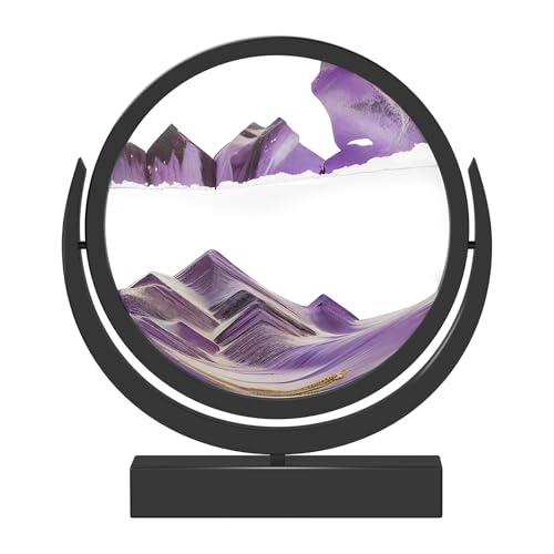 Paysage sous-marin dynamique en sable 3D violet E-SHIDAI 17,8 cm
