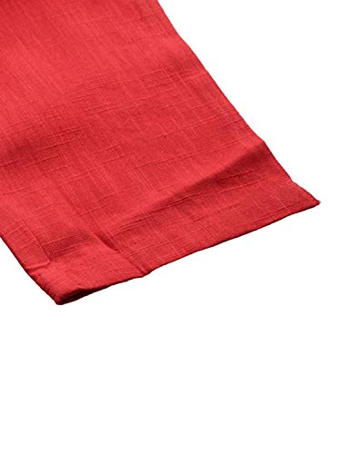 Image of Yash Gallery Women's Regular Fit Mid Rise Solid Cotton Slub Ankle Length Regular Trouser Pant