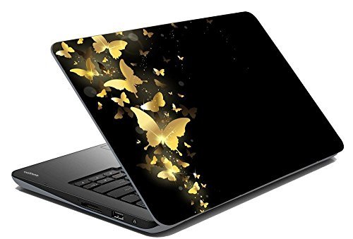 Image of Galaxsia Shinning Butterfly Vinyl Laptop Skin /Sticker /Cover /Decal Compatible for Any Laptop (Hp /Dell /Sony /Acer /Lenovo /Asus etc..) Brand Models of Size 13 to 13.3 Inches Laptop Or Notebook.