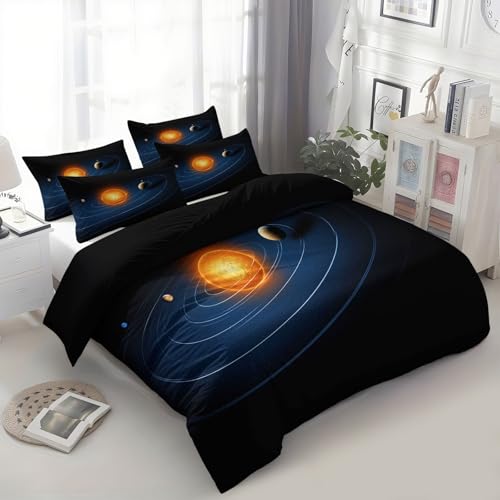 Housse de couette 200x200 système solaire pour décorer une chambre d'ado moderne - 3