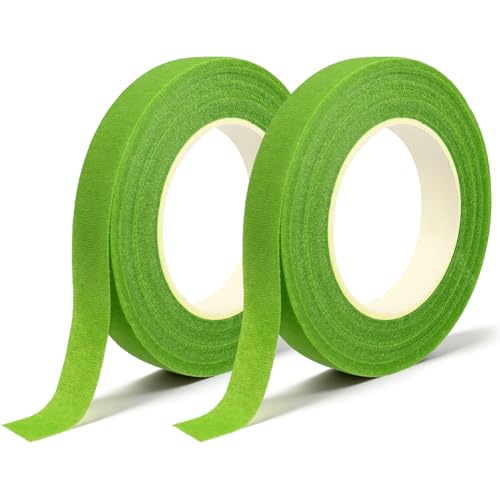 Floral Tape Green Florist Tape for Easter Craft Bouquet Stem Wrapping, 2Pcs
