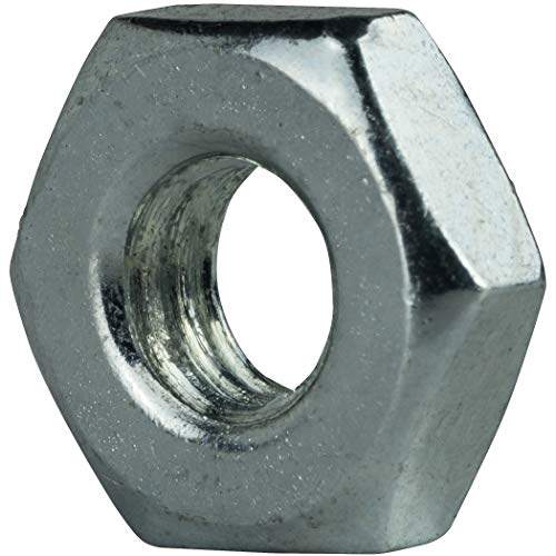 #8-32 Hex Machine Screw Nuts, Grade 2, Electro Zinc Plated Steel & Clear Finish, Quantity 100 by Fastenere