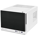 SilverStone Technology Ultra Compact Mini-ITX Computer Case with Solid Front Panel White & Black (SST-SG13WB-Q-USA)