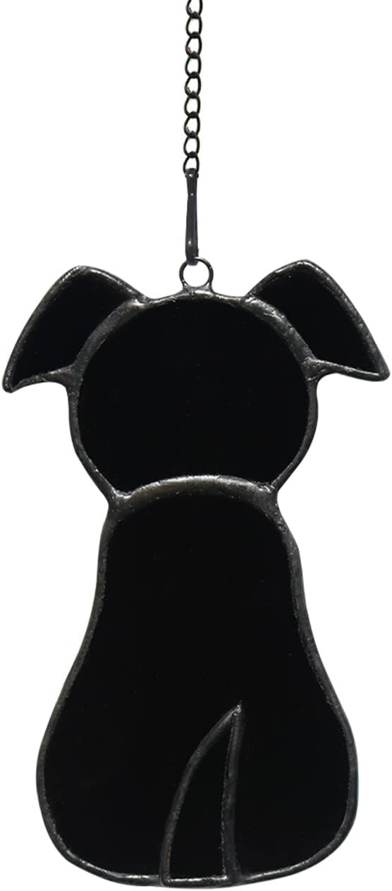 BOXCASA Pet Dog Memorial Gifts,Stained Glass Window Hanging Decoration,Bereavement