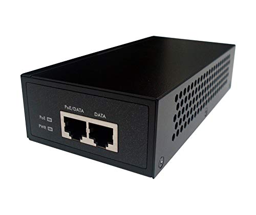 Longshine LCS-P302 Power-Over-Ethernet-(PoE)-Stromversorgung, 2-Port-PoE-Injektor Schwarz Cover