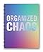 Orange Circle Studio 2019 Extra Large Spiral Planner, August 2018 - December 2019, Organized Chaos