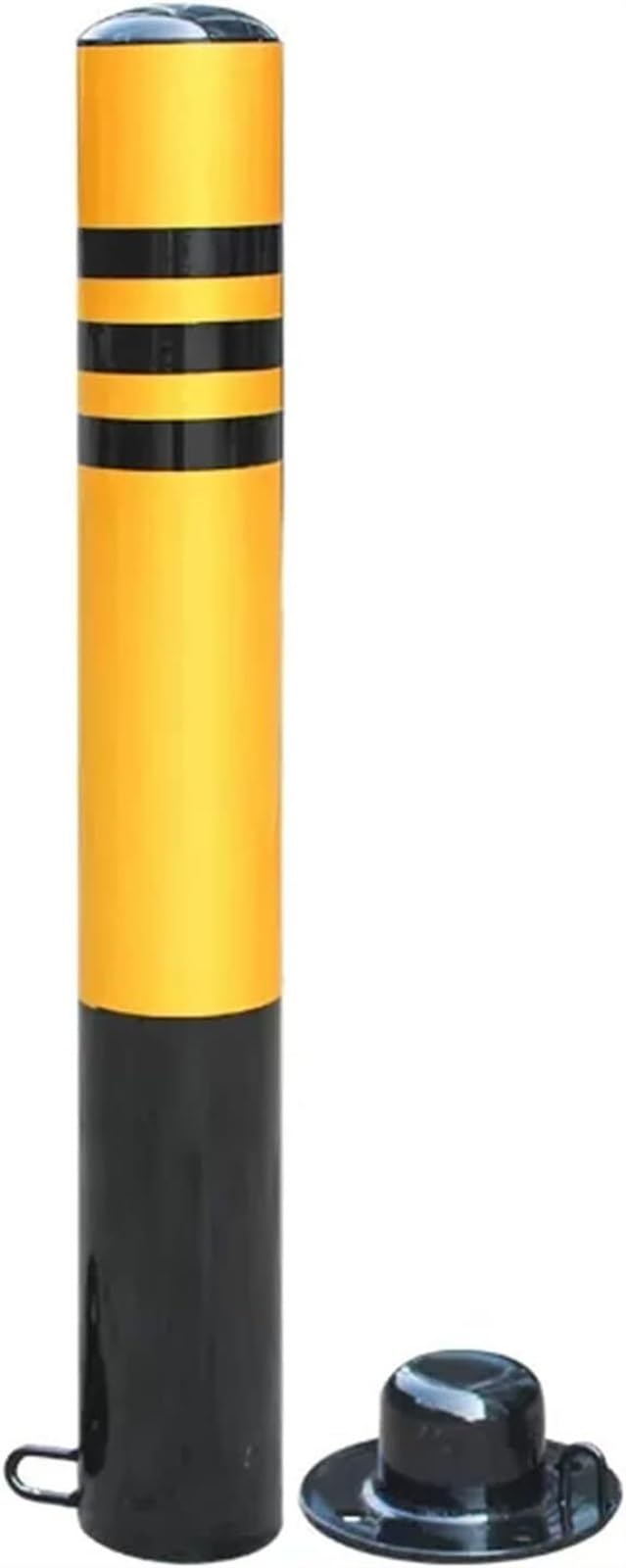 CWCQGH Car Parking Space Lock, Driveway Security Post Barrier Portable Pole Barrier Security Posts For Driveways Removable Reflective (600 * 76mm)