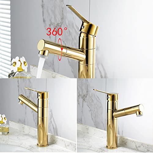 Robinet de lavabo à poignée unique résolvant le manque d'espace et de rinçage