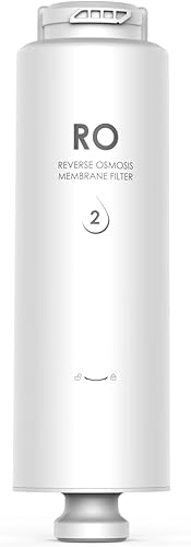 Slevoo Filtro RO del sistema de ósmosis inversa, filtro de repuesto para el sistema de ósmosis inversa F2 600 GPD debajo del fregadero, viene con