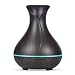 OliveTech Essential Oil Diffuser, 150ml Wood Grain Aromatherapy Diffuser Ultrasonic Cool Mist Aroma Humidifier with 7 Color Changing LED Lights and Waterless Auto Shut-off for Home Office Bedroom Baby