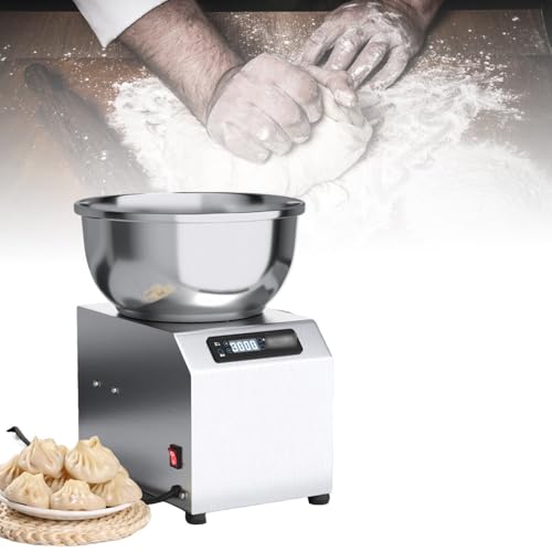 ShaiVrissian Amasadora Alta Resistencia Comercial,Espiral 5kg/8kg,Cuenco Acero Inoxidable,Amasado Manual Simulado Doble Dirección,para Panadería Pizza Y Restaurantes 5kg