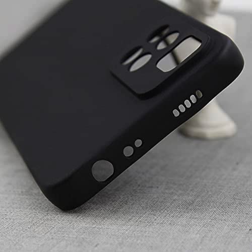 Image of Mobile Back Cover Case for Xiaomi Redmi Note 11T (5G) (Silicone Case|CameraProtection|Black SC1510)