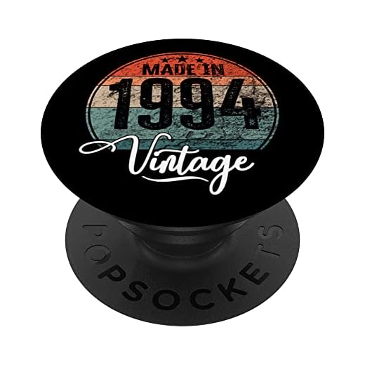 Birthday Vintage Año de nacimiento 1994 Cumpleaños bday PopSockets PopGrip Intercambiable