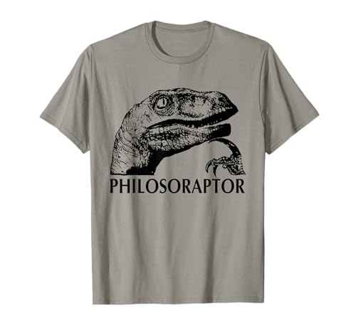 PHILOSORAPTOR - funny - viral meme - dinosaur T-Shirt
