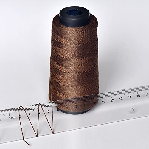 Hilos de costura 4 rollos color marrón oscuro miniatura 3