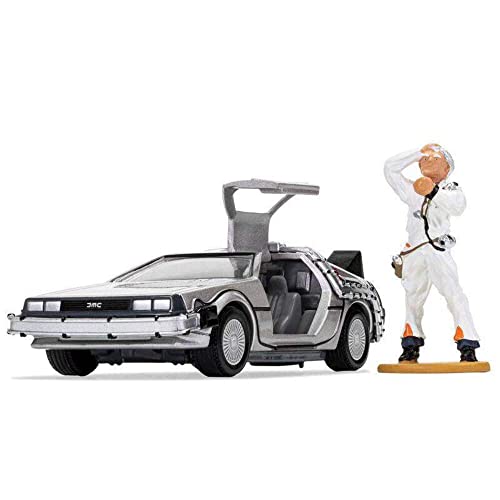 Modelo a escala 1:36 Delorean y Doc Brown Corgi miniatura 3