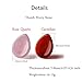 2PCS Thumb Worry Stone Rose Quartz Carnelian Healing Crystals Sets Hand Carved Stones Gemstone Pocket Natural Stone Meditation Reiki Water Drop Shaped Palm Stone for Anxiety Therapy