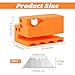 iayokocc Cardboard Cutter for Cat Scratchers with 10pcs Blade, 3D Printed Kitten Shaped Cardboard Cutter for Cats Lovers, Handheld DIY Cat Scratcher Tool(Orange)