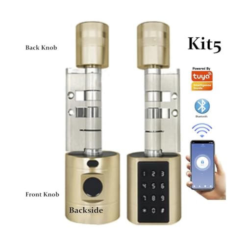 Serrure intelligente Tuya à cylindre électronique avec empreinte digitale Kit 5 - 3