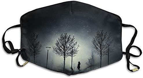 Kerera Girls Walk Under The Lamp Reusable Polyester Dust Mask Health Care Mask