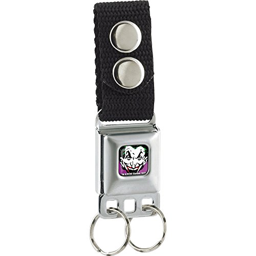 Buckle-Down Unisex-Adults Keychain - Joker Face Full Color 4.5 x 1