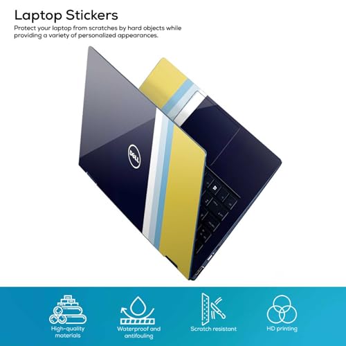 Image of DSGN 142 Full Body Laptop Skin Bubble-Free| Laminated| Removable| HD Quality Sticker for Laptops Upto 15.6 Inches Compatible with DELL