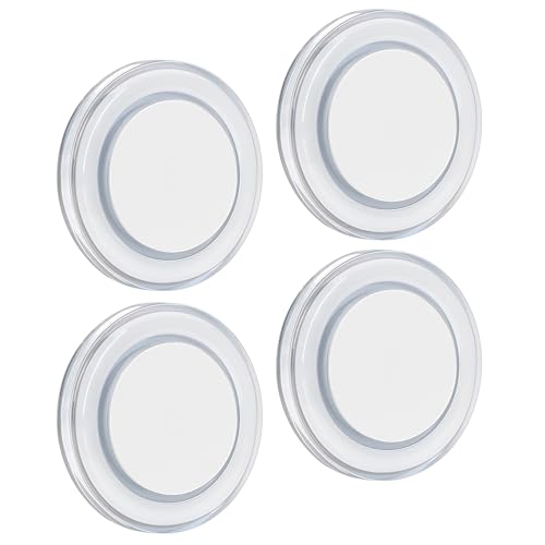 Obeaming 4 x Wohnmobil Boot 12V LED Lampe Deckenleuchte, Dimmbar Panel Rund Leuchte 76mm 320lm Aufbauleuchte, für Wohnwagen Yacht Auto Innenbeleuchtung (3000K)