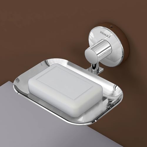 Image of Plantex (Primax) 304 Grade Stainless Steel Soap Holder /Bathroom Soap Holder /Kitchen Soap Stand for Sink - Bathroom Accessories (Chrome)