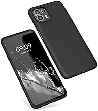 PrimeLike Candy Case Shockproof Silicon Matte TPU Flexible Back Cover for Motorola Edge 20 Fusion (Black)