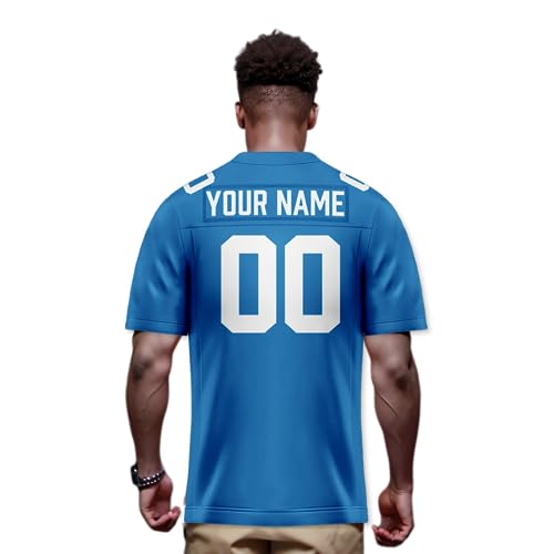 Image of Custom Replica Football Jersey with Name Number Logo